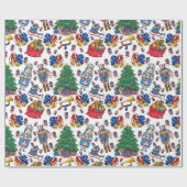 Papier Cadeau Patriotique Américain Motif (Plat)