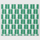 Papier Cadeau Patriotique NIGERIA (Plat)