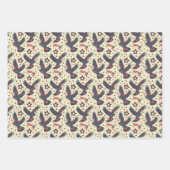 Papier cadeau Patriotique Rouge Bleu Rustique (Devant 2)