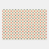 Papier cadeau Patriotique Rouge Bleu Rustique (Devant)