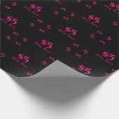 Papier Cadeau Patron de $5 Bling (Coin)