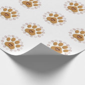 Papier Cadeau Patte de chat d'amour (Coin)