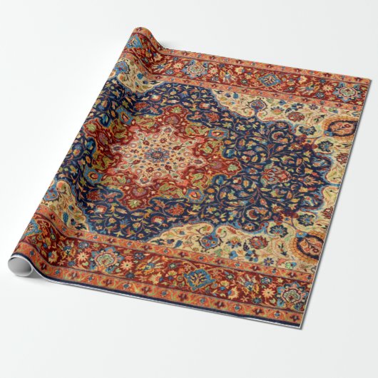 Papier Cadeau Patteries Oriental Persian Turkish Carpet (Déroulé)