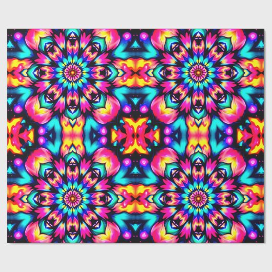 Papier Cadeau ~ Pattern ~ Bold Multicoloured Wrapping ~ (Plat)