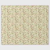 Papier Cadeau Pattern de Retro Christmas (Plat)