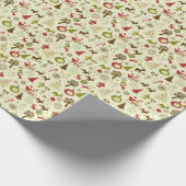 Papier Cadeau Pattern de Retro Christmas (Coin)