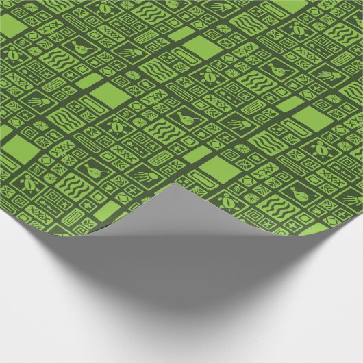 Papier Cadeau Pattern de Tiki (Coin)