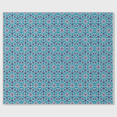 Papier Cadeau Pattern In Blue and Grey (Plat)