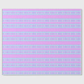 Papier Cadeau ~ Pattern Pink and Aqua Shades ~  (Plat)