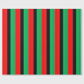 Papier Cadeau Patterns de Kwanzaa Colors (Plat)