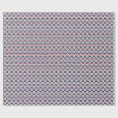Papier Cadeau Patterns de Nautical Stripes and Dots (Plat)
