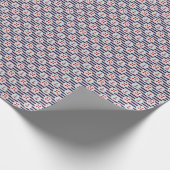 Papier Cadeau Patterns de Nautical Stripes and Dots (Coin)
