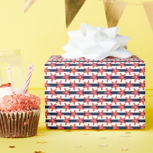 Papier Cadeau Patterns de Stars And Stripes (Fête d'anniversaire)