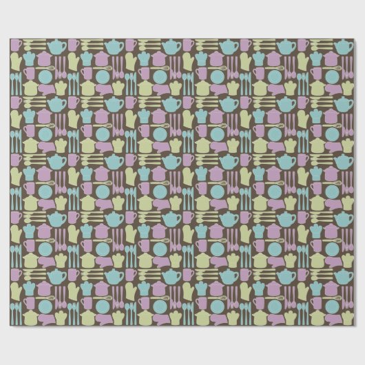 Papier Cadeau Patterns d'Utensil 2 (Plat)