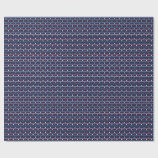 Papier Cadeau Patters bleus (Plat)