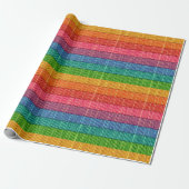 Papier Cadeau Patters de Bright Rainbow (Déroulé)