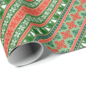 Papier Cadeau Patters de Christmas (Coin rond)