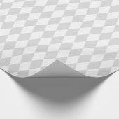 Papier Cadeau Patters de Gray White Harlequin Diamond (Coin)