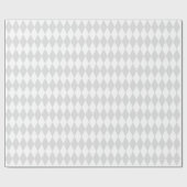 Papier Cadeau Patters de Gray White Harlequin Diamond (Plat)