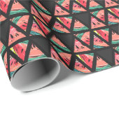 Papier Cadeau Patters de Hand Drawn (Coin rond)