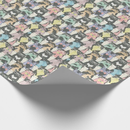 Papier Cadeau Patters de Hipster Cute (Coin)