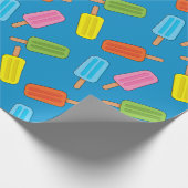 Papier Cadeau Patters de Popsicles (Coin)