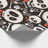 Papier Cadeau Patters de Scary Skull (Coin)