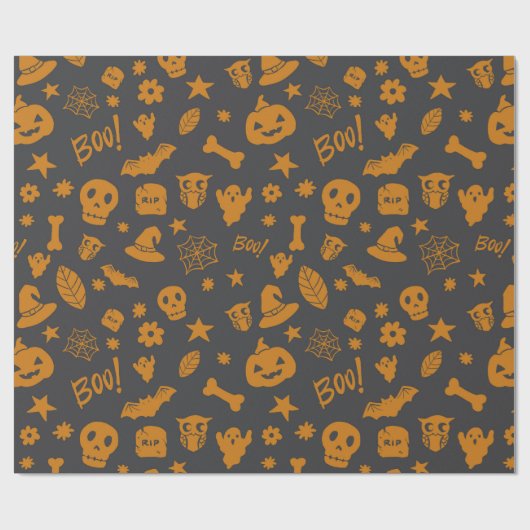 Papier Cadeau Patters de Spooky (Plat)
