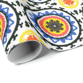 Papier Cadeau Patters de Suzani (Coin rond)