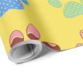 Papier Cadeau Pattes de chiot (Coin rond)