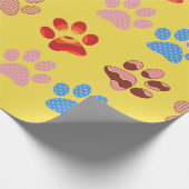 Papier Cadeau Pattes de chiot (Coin)