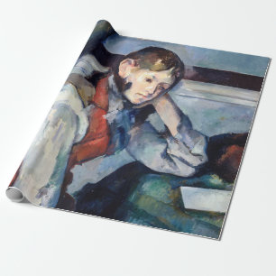 Papier Cadeau Paul Cézanne - Garçon au gilet rouge