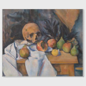 Papier Cadeau Paul Cezanne - La vie morte avec le crâne (Plat)