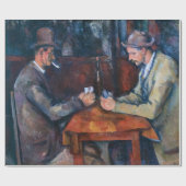 Papier Cadeau Paul Cezanne - Les Joueurs De Cartes (Plat)