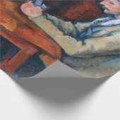 Papier Cadeau Paul Cezanne - Les Joueurs De Cartes (Coin)