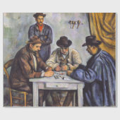 Papier Cadeau Paul Cezanne - Les Joueurs De Cartes (Plat)