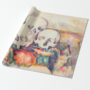 Papier Cadeau Paul Cezanne - Les Trois Crânes Aquarelle