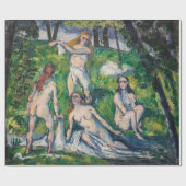 Papier Cadeau Paul Cezanne - Quatre Bathers (Plat)