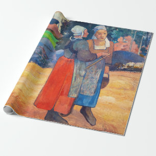 Papier Cadeau Paul Gauguin - Paysannes Bretonnes