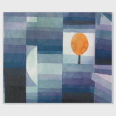 Papier Cadeau Paul Klee Abstrait Tree Blue Peinture (Plat)