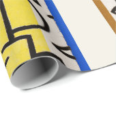 Papier Cadeau Paul Klee "Port riche" Moderne Abstrait (Coin rond)