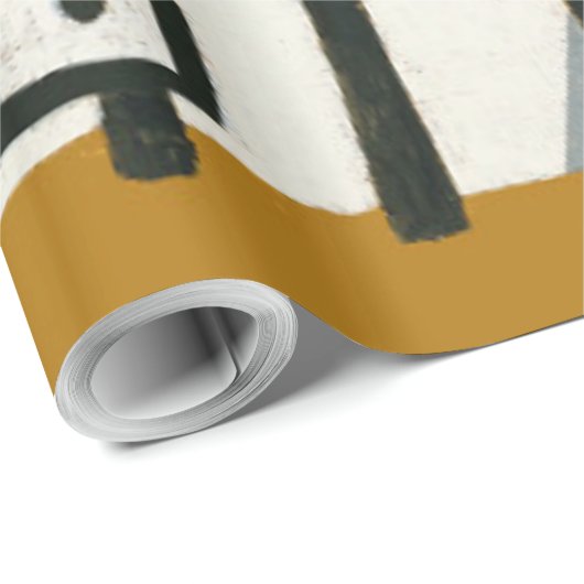 Papier Cadeau Paul Klee Rich Harbour Expressionnisme Abstrait (Coin rond)