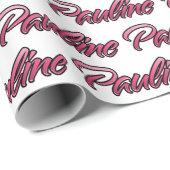Papier Cadeau Pauline faded pink (Coin rond)