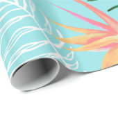 Papier Cadeau Paume tropicale (Coin rond)