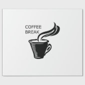 Papier Cadeau Pause café (Plat)