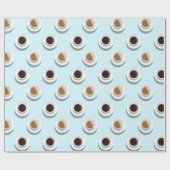 Papier Cadeau Pause café. (Plat)