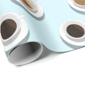 Papier Cadeau Pause café. (Coin rond)