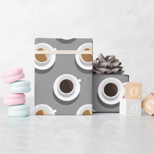 Papier Cadeau Pause café. (Baby Shower)