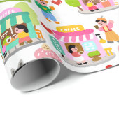 Papier Cadeau Pause Café (LISER CI-DESSOUS) (Coin rond)