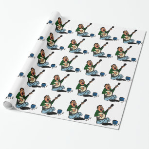Papier Cadeau Pauvre récolteuse de banjo